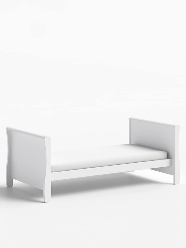 Little Acorns Light Grey Sleigh Cot Bed Without Drawer - Image 4 of 4