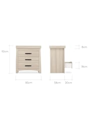 Cuddleco White Isla Dresser Changer in Ash - Image 5 of 5