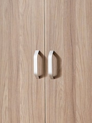 Cuddleco White Ada 2 Door Nursery Wardrobe in White and Ash - Image 2 of 5