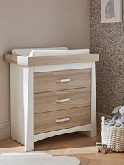 Cuddleco White and Ash Ada 2 Piece Nursery Furniture Set - Image 4 of 7