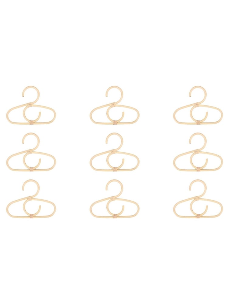 Cuddleco Natural Aria Set of 9 Hangers Rattan - Image 2 of 2