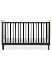 Cuddleco Black Rafi Cot Bed in Oak and White - Image 5 of 6