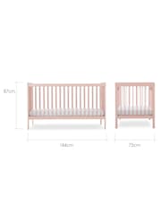 Cuddleco Pink Nola Cot Bed - Image 6 of 6