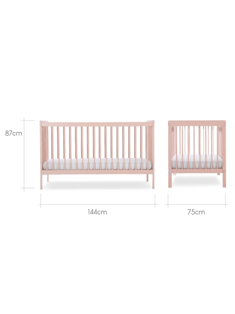 Cuddleco Pink Nola Cot Bed - Image 6 of 6