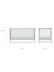 CuddleCo Green Nola 2 Piece Nursery Furniture Set - Image 5 of 7