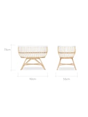 Cuddleco Natural Aria Crib Rattan - Image 5 of 5