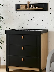 Cuddleco Rafi Oak and Black 2 Piece Nursery Furniture Set - Image 3 of 7