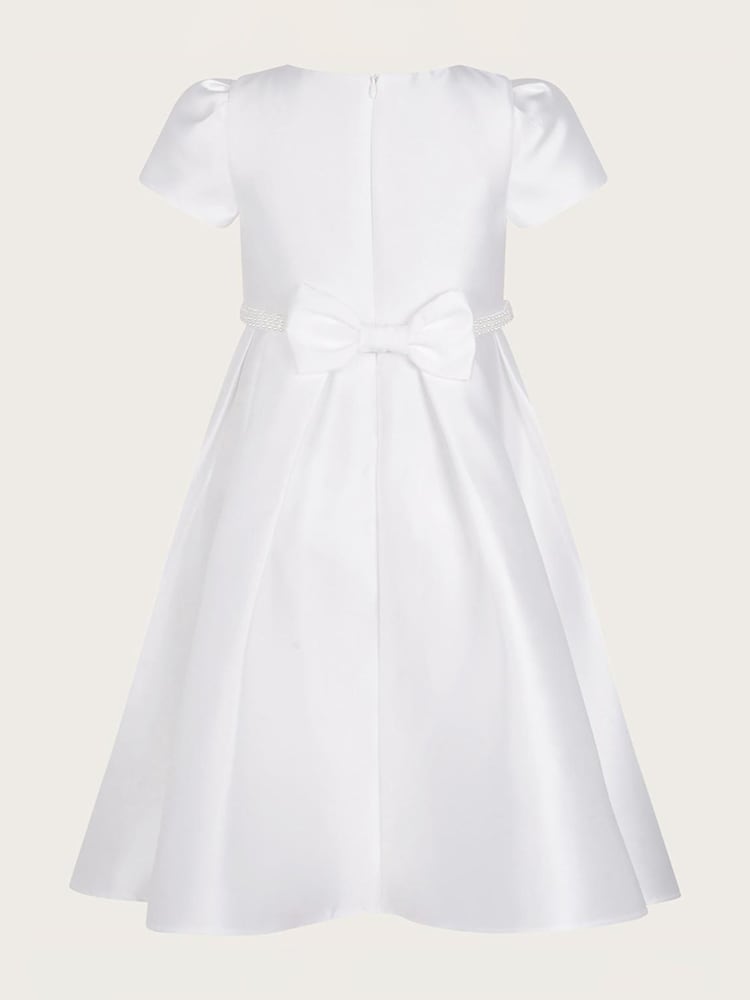 Monsoon Natural Henriette Pearl Belt Duchess Dress - Image 2 of 3
