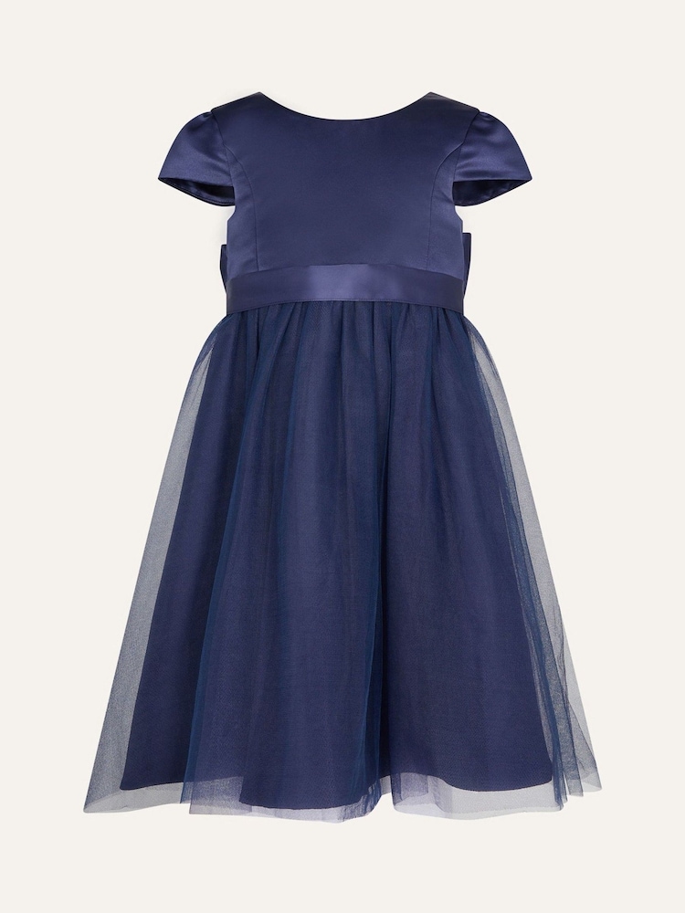 Monsoon Blue Tulle Flower Girl Dress - Image 1 of 3