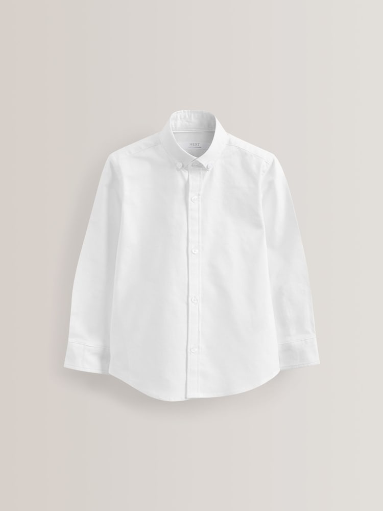 White 2 Pack Oxford Shirt (3-16yrs) - Image 2 of 4