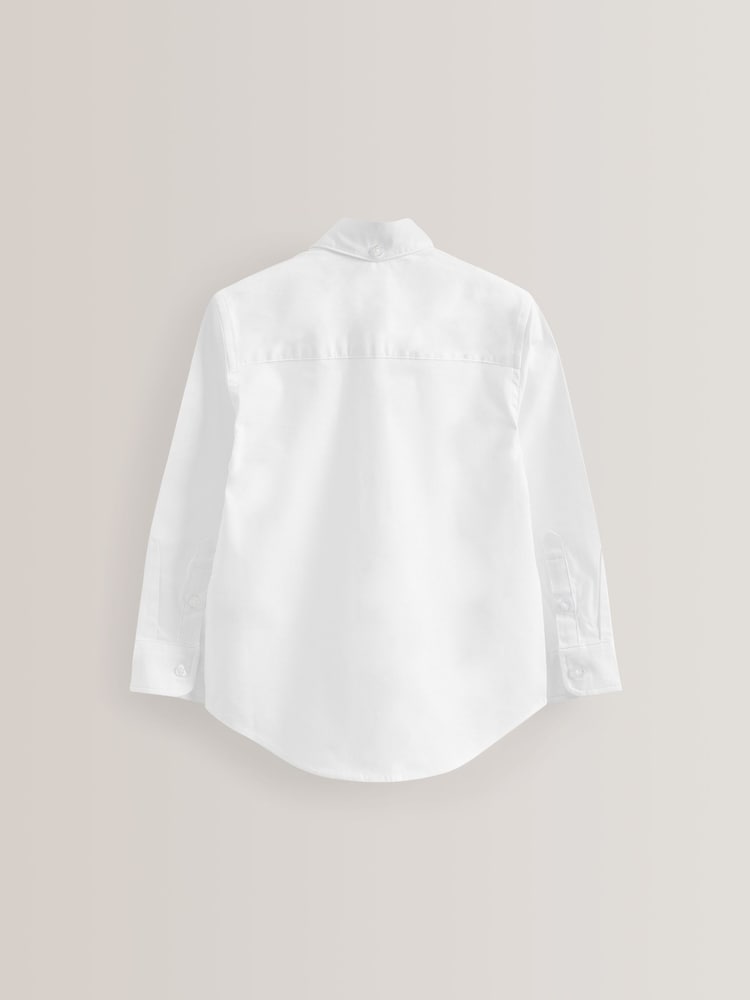 White 2 Pack Oxford Shirt (3-16yrs) - Image 3 of 4