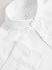 White 2 Pack Oxford Shirt (3-16yrs) - Image 4 of 4
