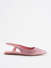 rožnata - Koničasti čevlji z odprto peto Forever Comfort Bling - Slika 2 iz 5