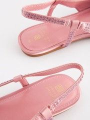 rožnata - Koničasti čevlji z odprto peto Forever Comfort Bling - Slika 5 iz 5