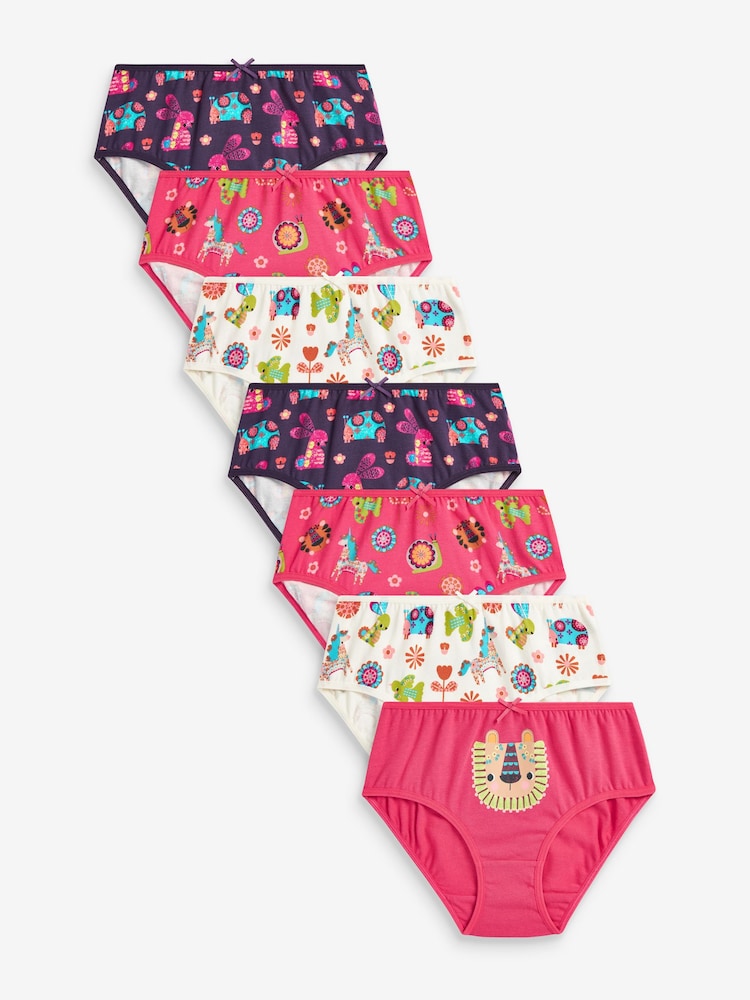 Multi Bright Unicorn Character Briefs 7 Pack (1.5-12yrs) - Image 1 of 2