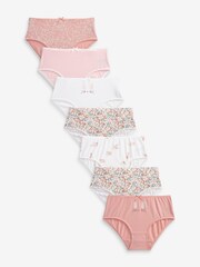 Pink Bunny Briefs 7 Pack (1.5-12yrs) - Image 1 of 9