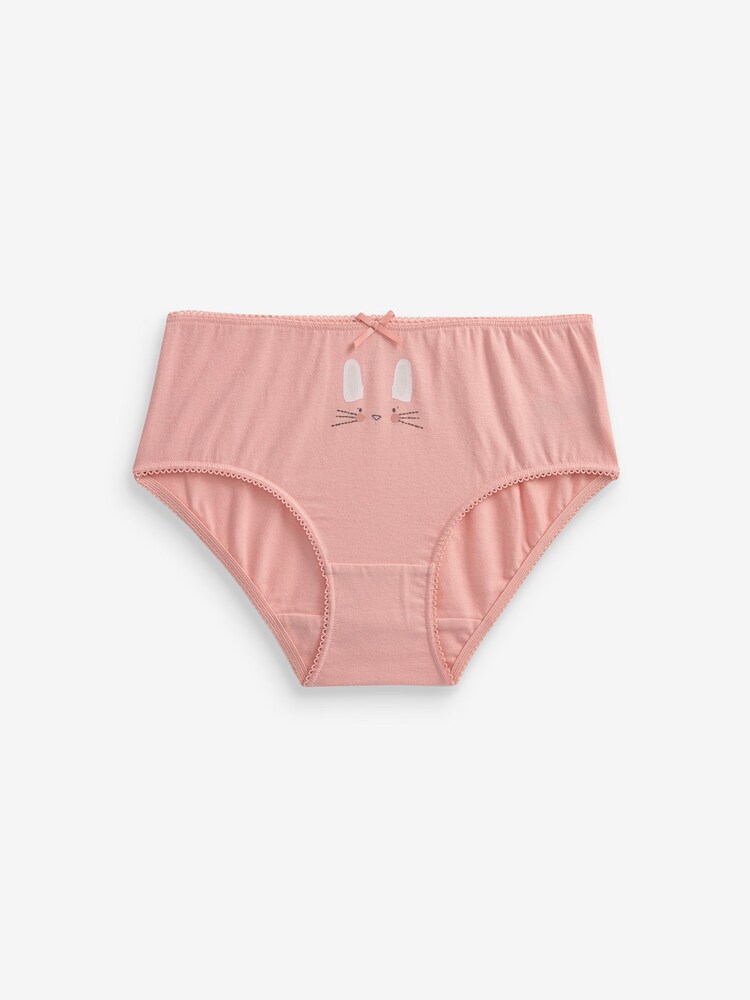 Pink Bunny Briefs 7 Pack (1.5-12yrs) - Image 3 of 9