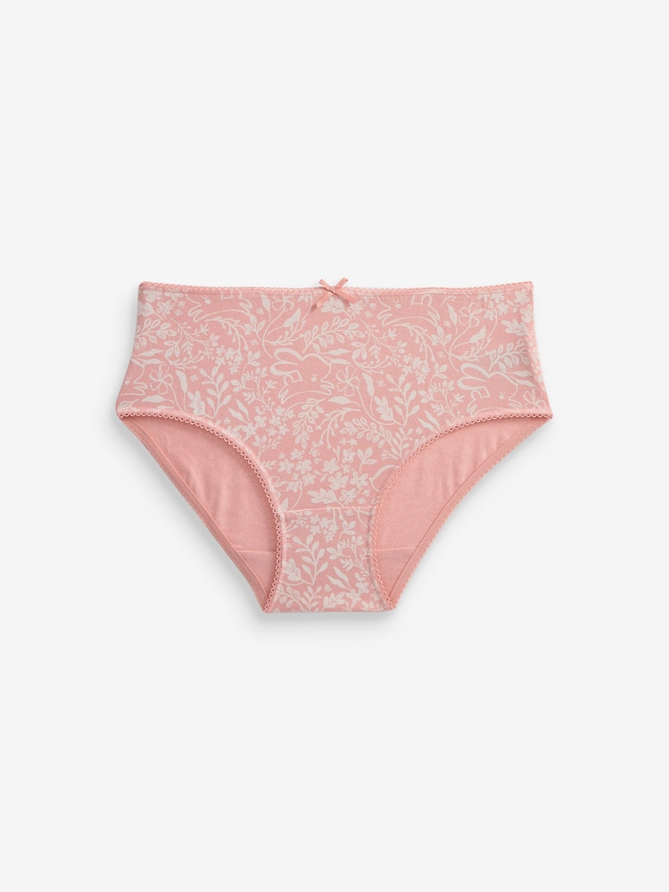 Pink Bunny Briefs 7 Pack (1.5-12yrs) - Image 6 of 9