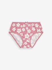 Rosa/Grün, Herz, geblümt - Slips mit herzförmigem Spitzenbesatz, 10er-Pack (1.5-16 Jahre) - Bild 2 von 6
