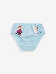 Pink/Blue Disney Frozen 100% Cotton Briefs 5 Pack (1.5-10yrs) - Image 4 of 8