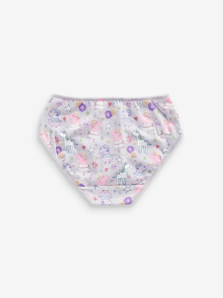 Lilac Purple Peppa Pig Briefs 5 Pack (1.5-8yrs) - Image 7 of 8