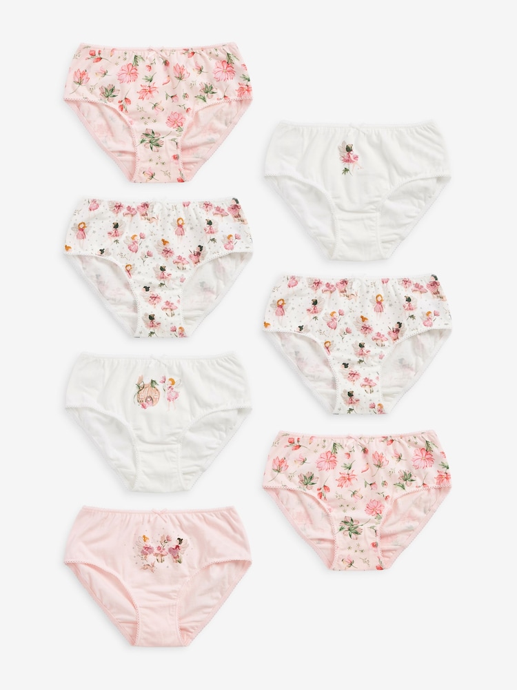 Pink Fairy Briefs 7 Packs (1.5-12yrs) - Image 1 of 8 Pink Fairy Briefs 7 Packs (1.5-12yrs) - Image 1 of 8