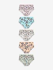 Bright Animal Print Hipster Briefs 5 Pack (2-16yrs) - Image 1 of 8