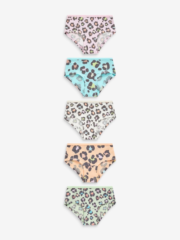 Bright Animal Print Hipster Briefs 5 Pack (2-16yrs) - Image 1 of 8