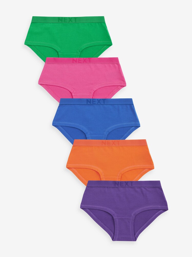 Multi Bright Rainbow Hipster Briefs 5 Pack (2-16yrs) - Image 1 of 8