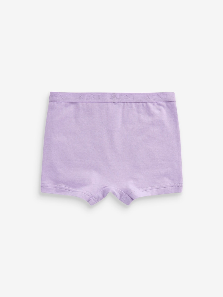 Pink/Purple Short Briefs 5 Pack (2-16yrs) - Image 2 of 2