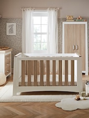 Cuddleco 3 Piece White and Ash Nursery Furniture Set - Image 1 of 8