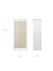 Cuddleco 3 Piece White and Ash Nursery Furniture Set - Image 8 of 8