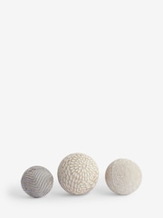Set of 3 Natural Ecomix Display Spheres - Image 2 of 4
