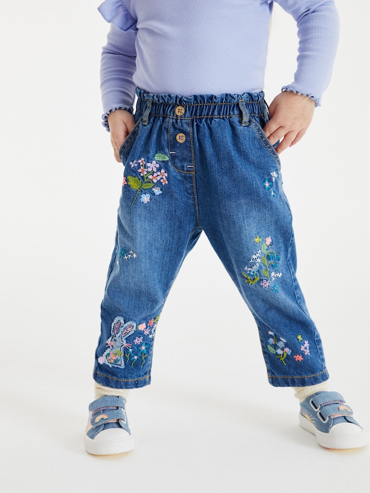 Blue Bunny Character Slouchy Jeans (3mths-7yrs) - Image 1 of 6