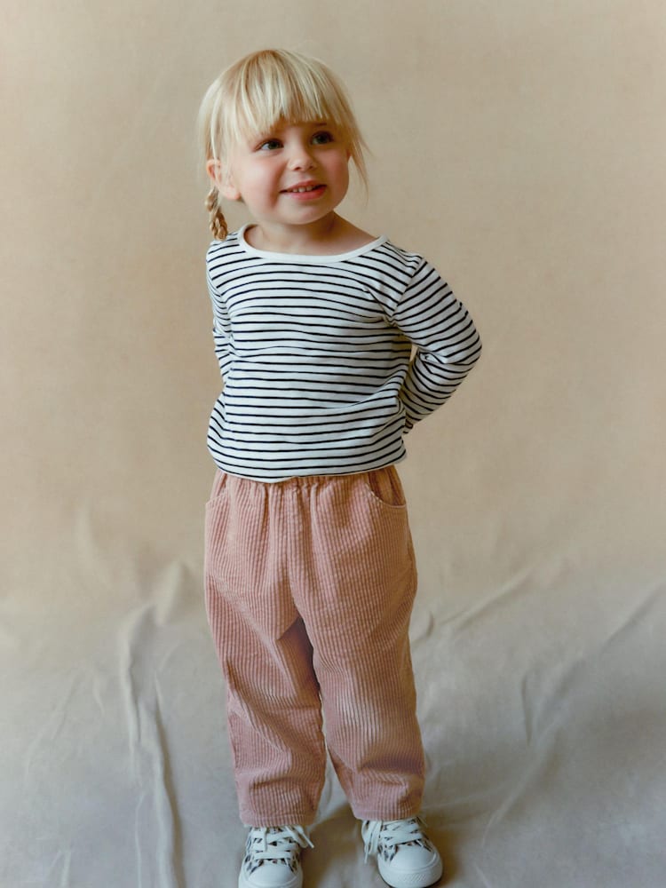 Pale Pink Corduroy Trousers (3mths-7yrs) - Image 1 of 8