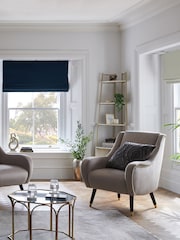 Navy Blue Ready Made Blackout Roman Blind Roman Matte Velvet - Image 1 of 5