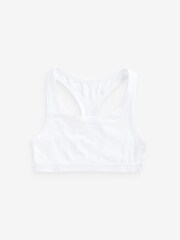 Black/Grey/White Racer Back Crop Tops 3 Pack (5-16yrs) - Image 4 of 4