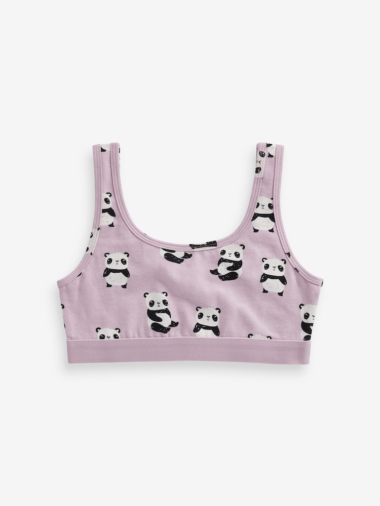 Pink Panda Character Crop Tops 3 Pack (5-16yrs) - Image 2 of 5