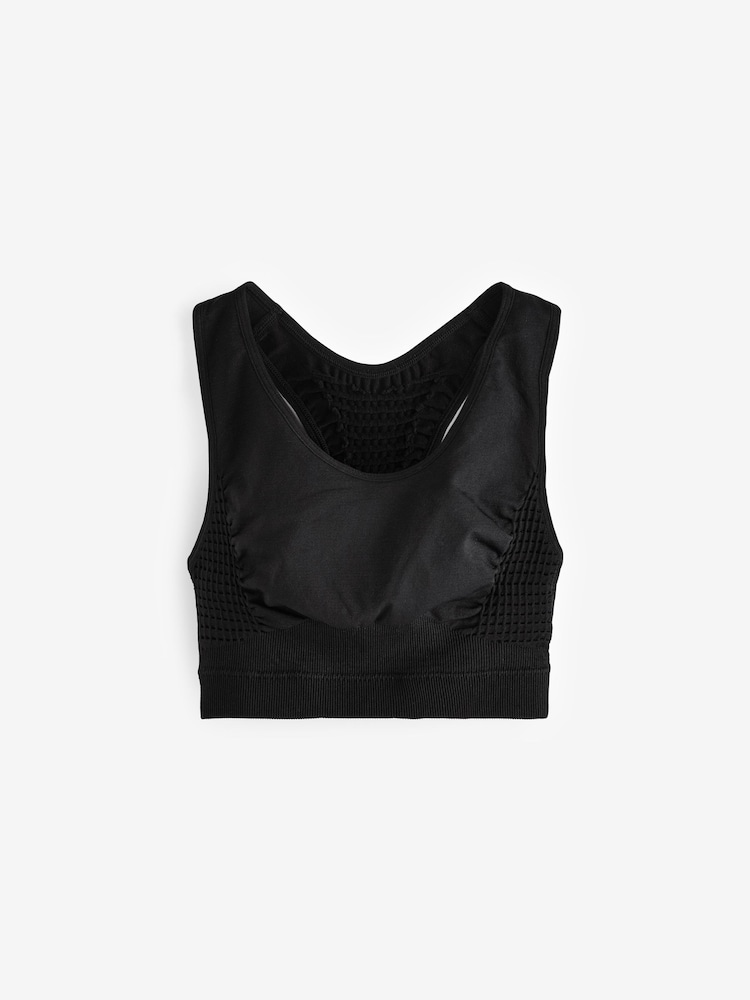 Black Racer Sports Bra (7-16yrs) - Image 1 of 3