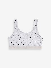 White/Grey Spots Crop Tops 3 Pack (5-16yrs) - Image 5 of 5