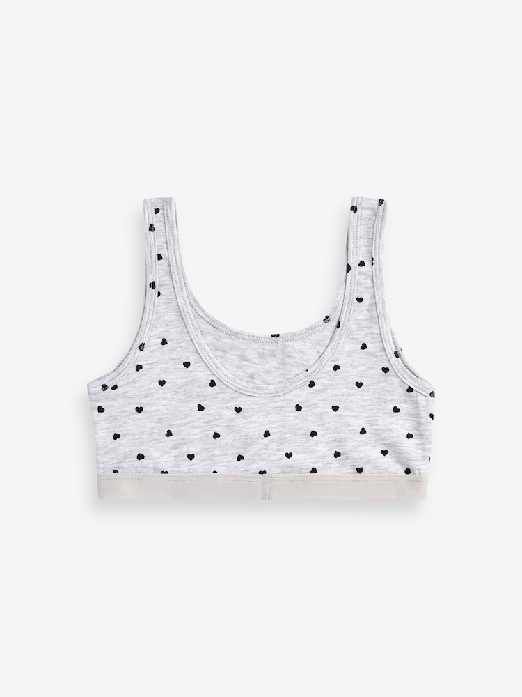 White/Grey Spots Crop Tops 3 Pack (5-16yrs) - Image 5 of 5