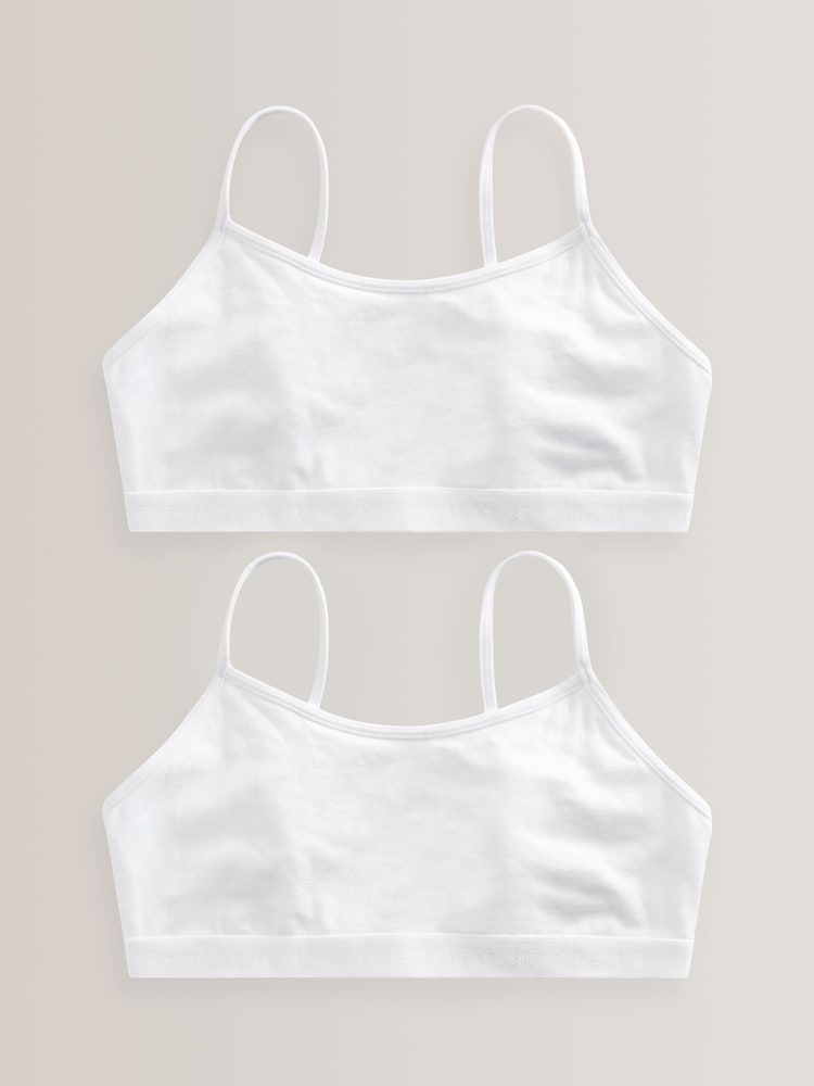 Bela - 2 Paket Strappy Crop Top z zadnjim zapenjanjem (7-16let) - Slika 1 iz 3