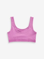 Pink/Purple Crop Tops 3 Pack (5-16yrs) - Image 5 of 7