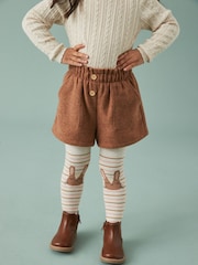 Rust Pull-on Shorts & Tights Set (3mths-7yrs) - Image 1 of 5