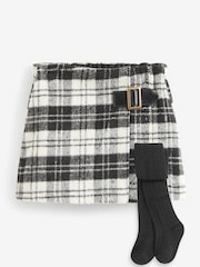 Black/White Kilt Skirt & Tights Set (3mths-10yrs) - Image 5 of 8