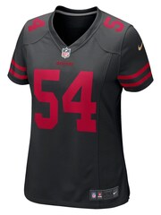 Nike Black San Francisco 49ers Game Alternate Jersey - Fred Warner Womens - Image 2 of 3