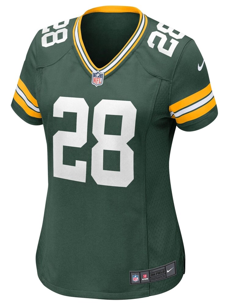 Nike Green NFL Green Bay Packers Home Game Jersey - AJ Dillon Womens - Image 2 of 3