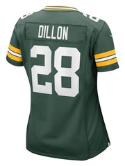 Nike Green NFL Green Bay Packers Home Game Jersey - AJ Dillon Womens - Image 3 of 3