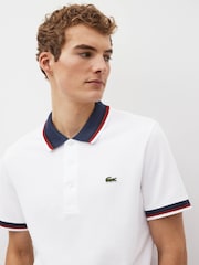 Lacoste Contrast Collar Polo Shirt - Image 3 of 4