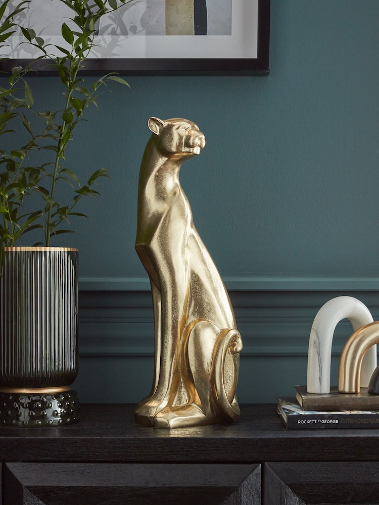 Gold Athena the Panther Ornament - Image 1 of 4